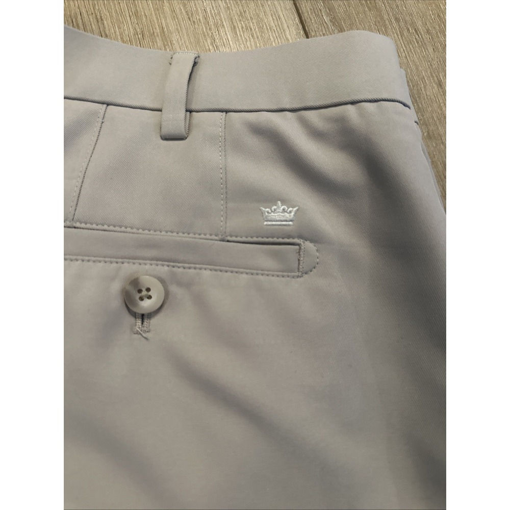 Peter Millar Men's Golf Chino Shorts 42 Beige Preppy Designer Wicking - Picture 2 of 8